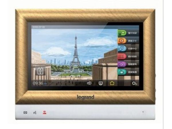 10視得安10寸分機皮革效果邊框